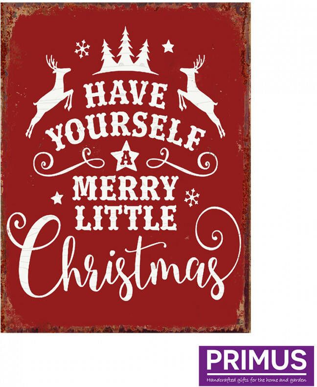 Primus Have Yourself a Merry Little Christmas Metal Plaque