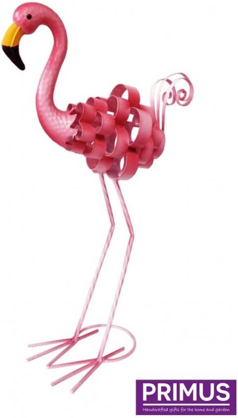 Primus Kleine metalen flamingo naar voren