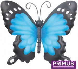Primus Kleine metalen vlinder blauw