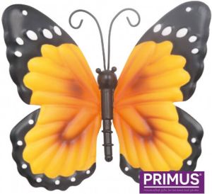Primus Kleine metalen vlinder oranje