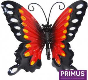 Primus Kleine metalen vlinder rood