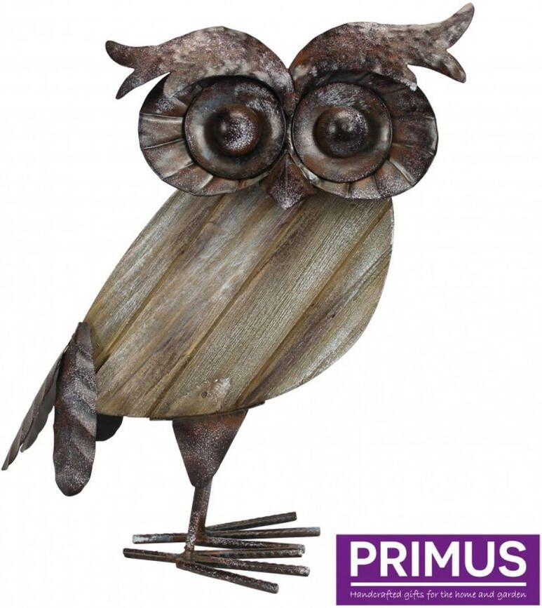 Primus Rustieke metalen uil