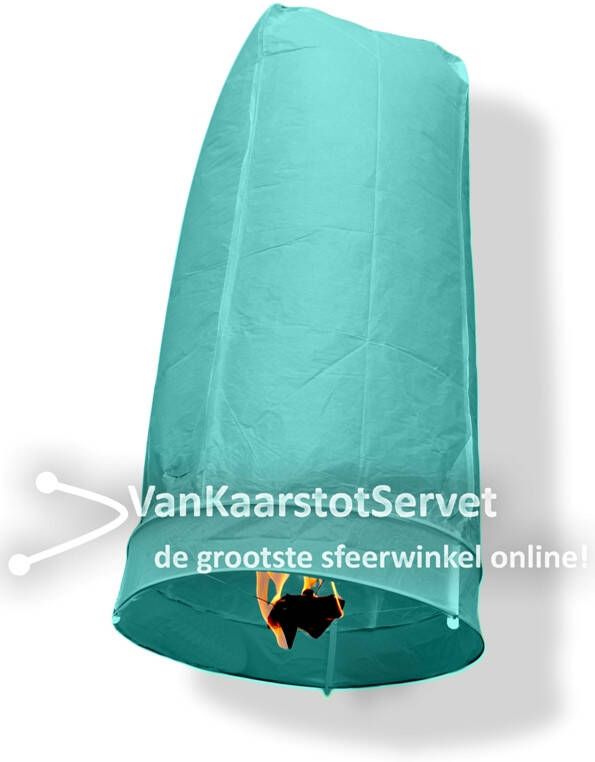 Wensballon 100 50 aquablauw