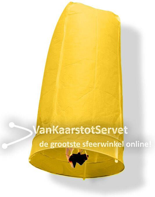 Wensballon 100 50 geel
