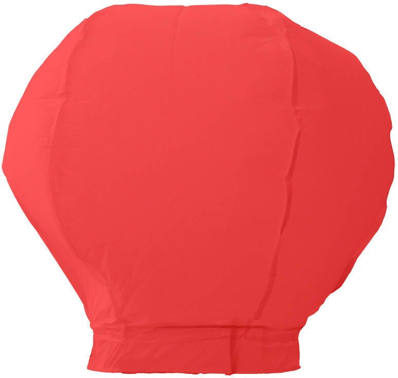 Wensballon 45x80x100cm Rond Rood