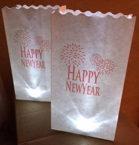 Wensballon Candle Bag Happy New Year (10 stuks)