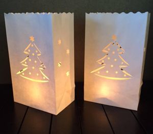 Wensballon Candle Bag Midi Kerstboom (10 stuks)