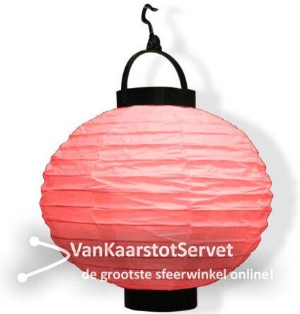 Wensballon LED Lampion rood 22 cm