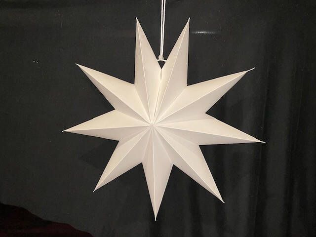 Wensballon Opvouwbare Ster ø45cm wit