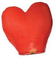 Wensballon XXL Hart 100 100 50 rood