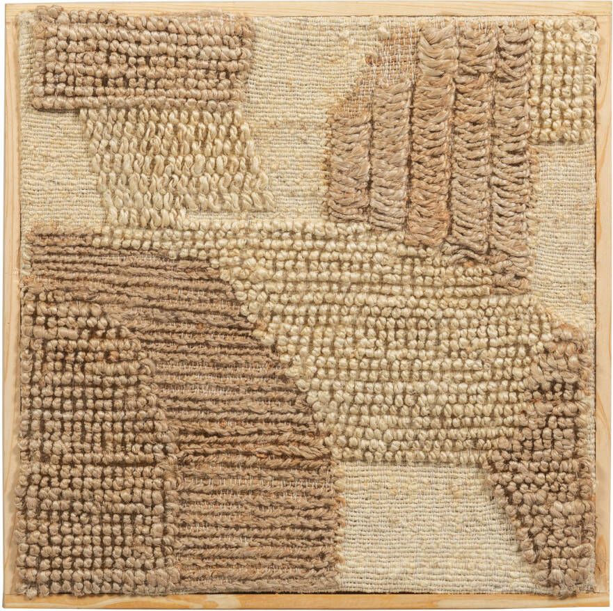 BePureHome Speck Wanddeco Jute|Katoen Multiekleur 1x60x60