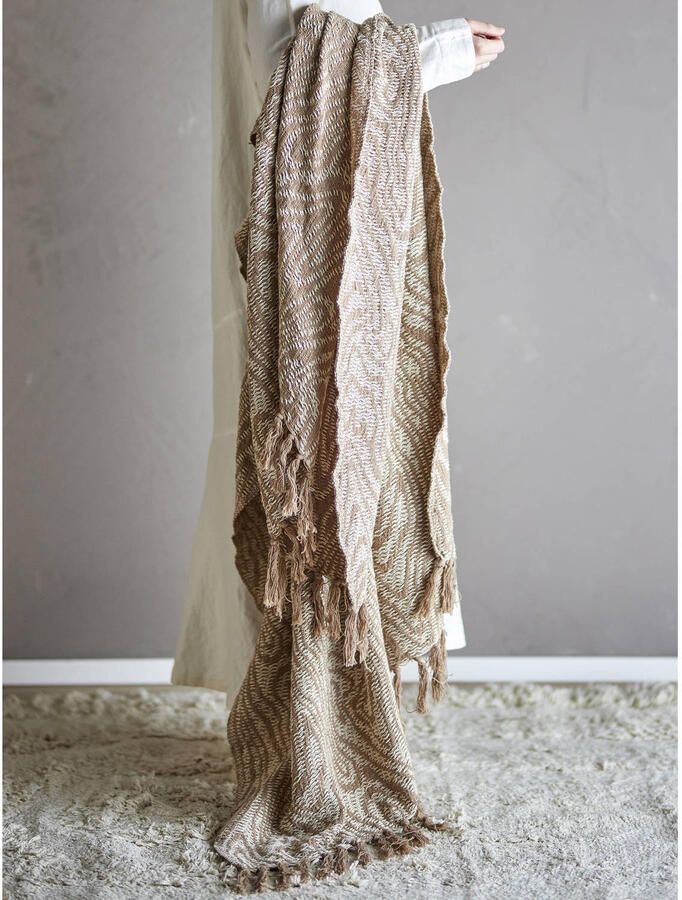 Bloomingville plaid Okapi (160x130 cm)