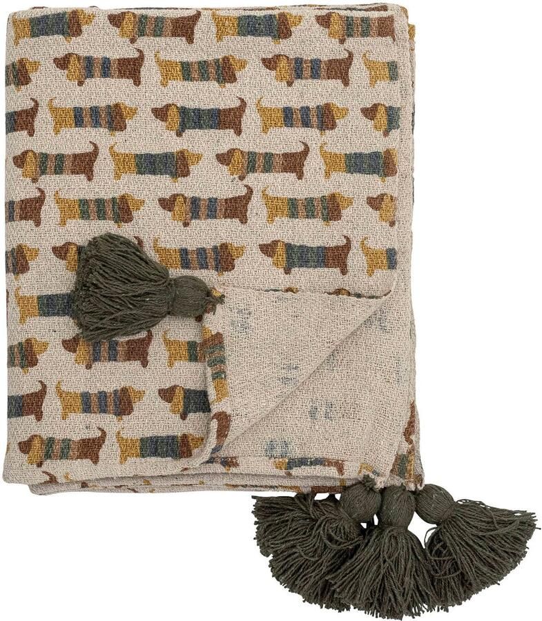 Bloomingville Plaid Charlie 160 x 130 cm Bruin