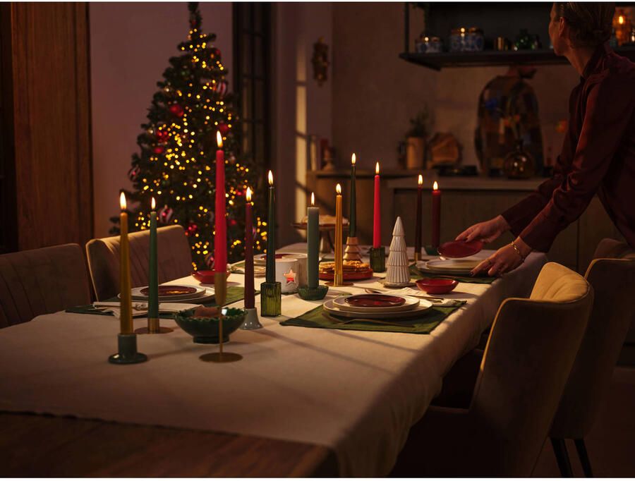 Bolsius brede dinerkaars (Ø3x23 cm) (set van 9)