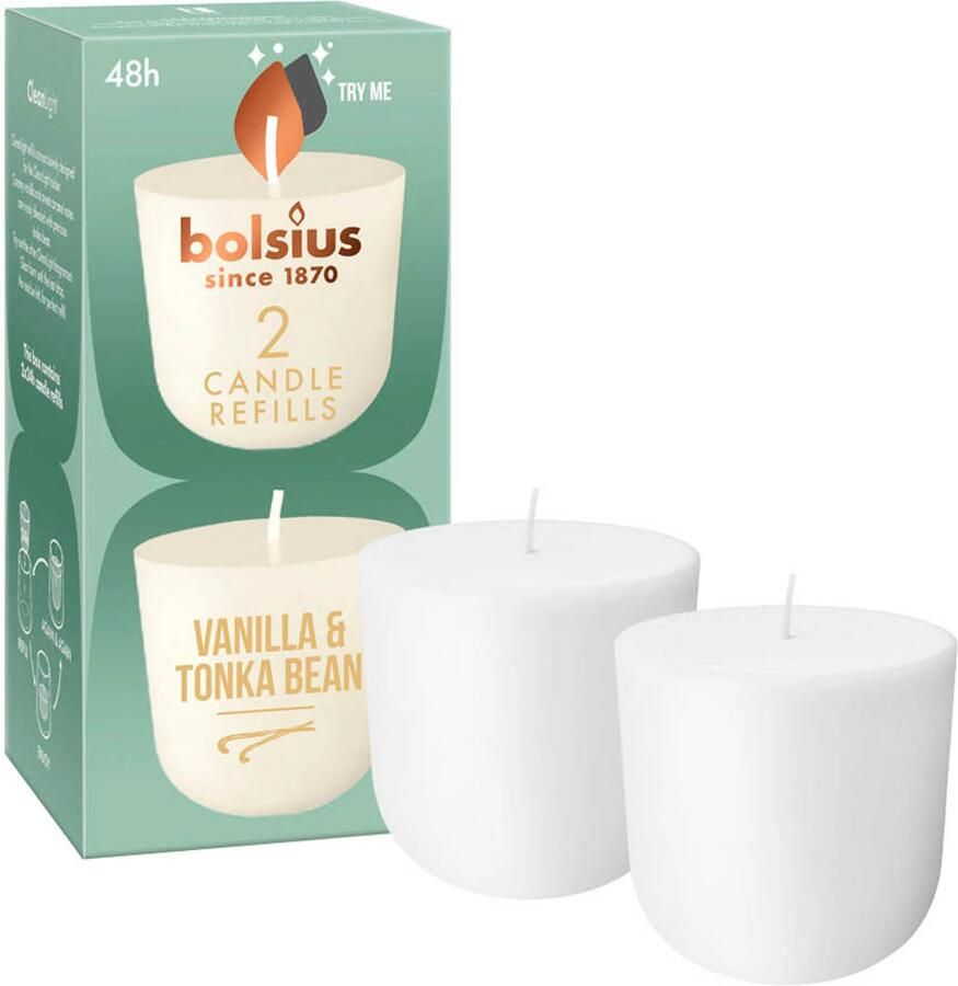 Bolsius cleanlight Refil Vanille & Tonka Bean