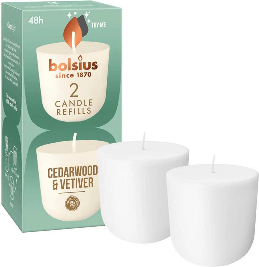 Bolsius cleanlight Refill Cedarwood & Vetiver
