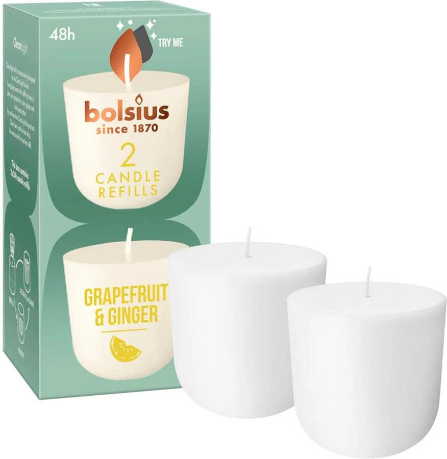 Bolsius cleanlight Refill Grapefruit & Ginger