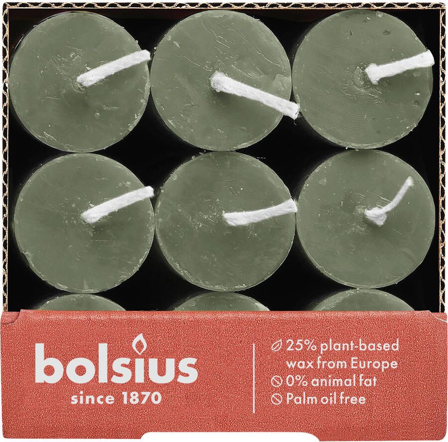 Bolsius dinerkaars Rustiek (Ø2 3x27 cm) (set van 9) - Foto 2