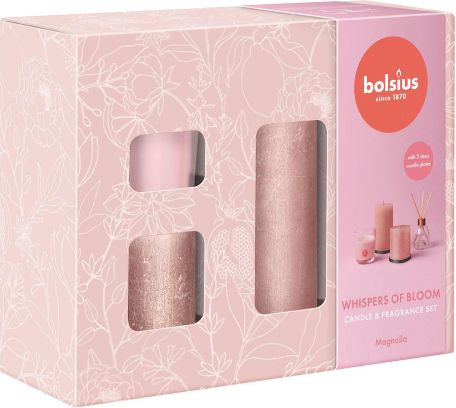 Bolsius geschenkset Whispers of Bloom Magnolia (set van 4) - Foto 2