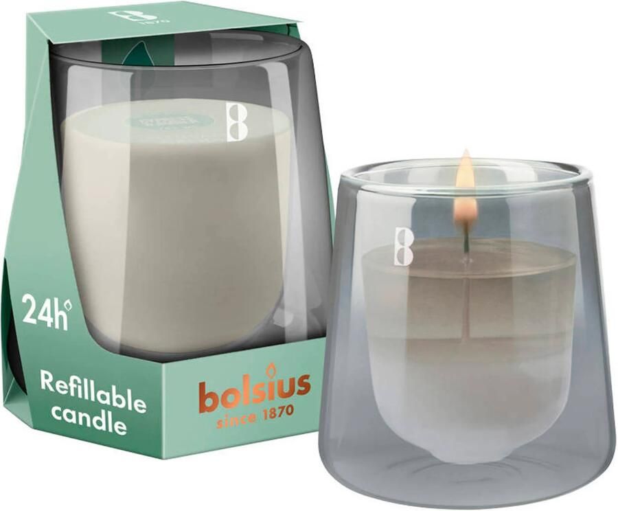 Bolsius geurkaars CleanLight Starterkit Cypress & Amber