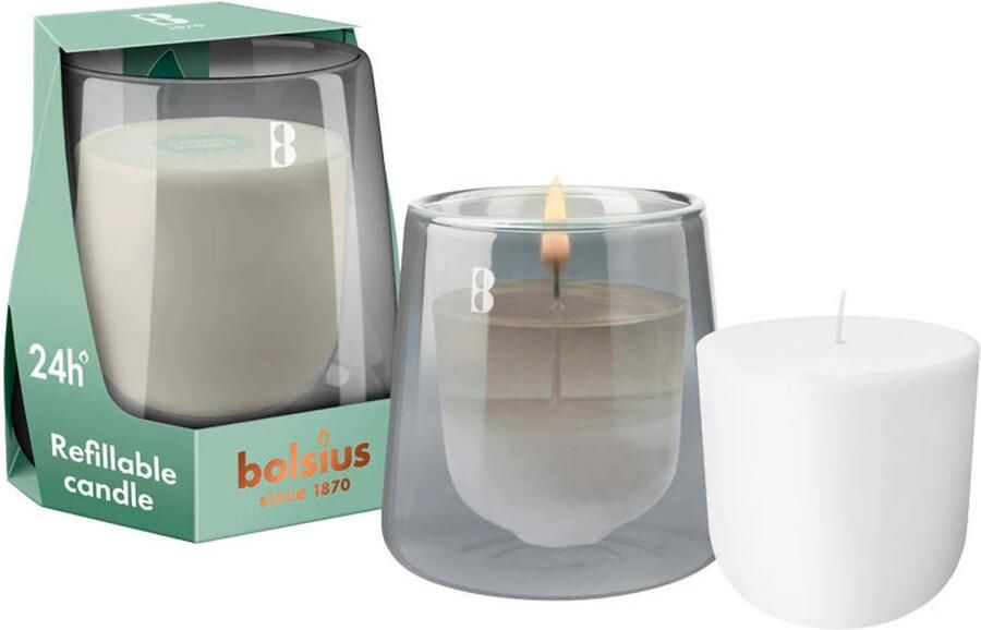 Bolsius geurkaars CleanLight Starterkit Cypress & Amber - Foto 2
