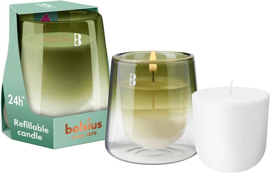 Bolsius geurkaars CleanLight Starterkit Gardenia & Fig