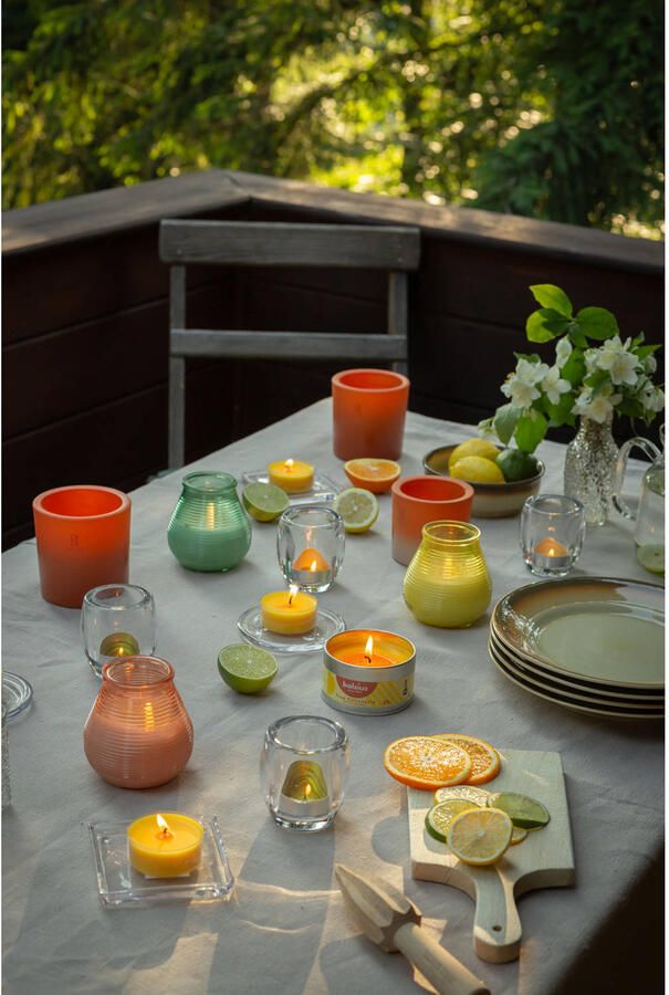 Bolsius geurkaars in blik Citronella (set van 4)