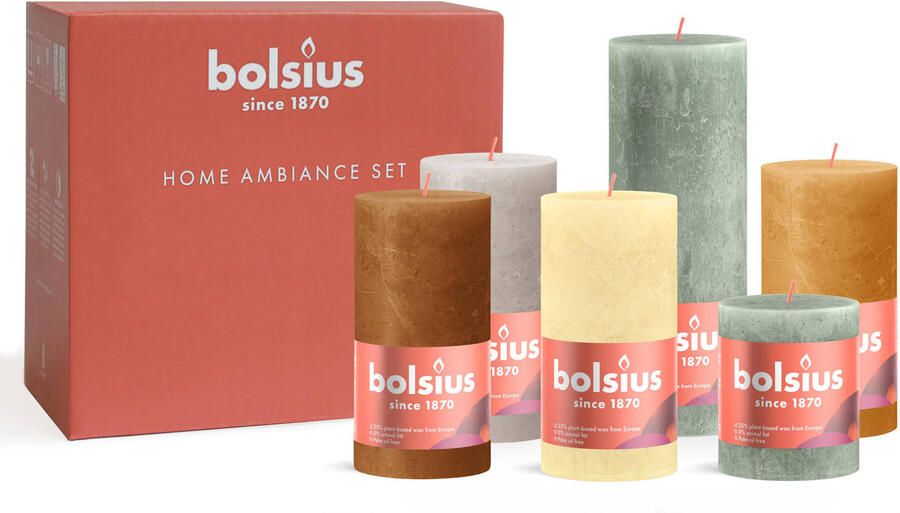 Bolsius kaars Rustiek Nordic Ambiance (set van 6) - Foto 2