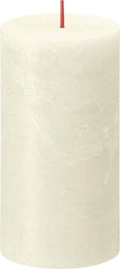 Bolsius Stompkaarsen Shine 4 st rustiek 130x68 mm zacht parelkleurig - Foto 2