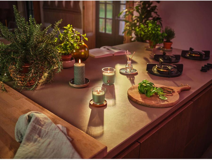 Bolsius stompkaars Rustiek gedraaid (Ø6 8x13 cm) (set van 4) - Foto 2