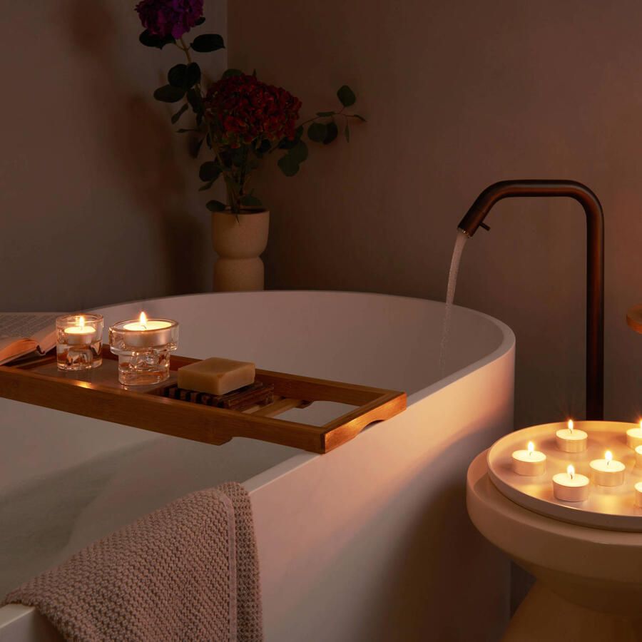 Bolsius waxinelichtjes goud (10 branduren) (box van 12)