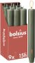 Bolsius brede dinerkaars (Ø3x23 cm) (set van 9) - Thumbnail 1