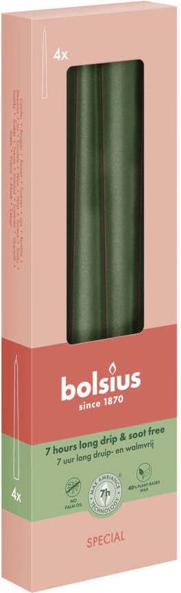 Bolsius dinerkaars (Ø2 9x25 cm) (set van 4)