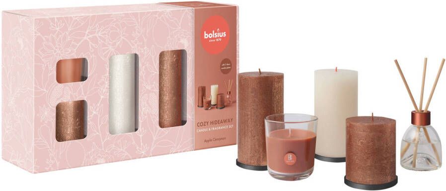 Bolsius geschenkset Sozy Hideaway (set van 5)