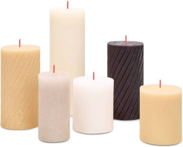 Bolsius Kaarsen Rustiek Pillow Talk (set van 6)