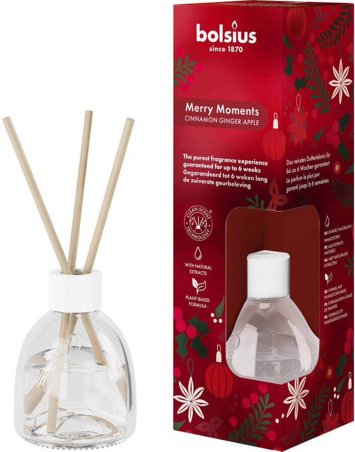 Bolsius kerst geurstokjes Merry Moments 60 ml