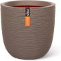 Capi pot Rib bol (43x41 cm) warm taupe - Thumbnail 1