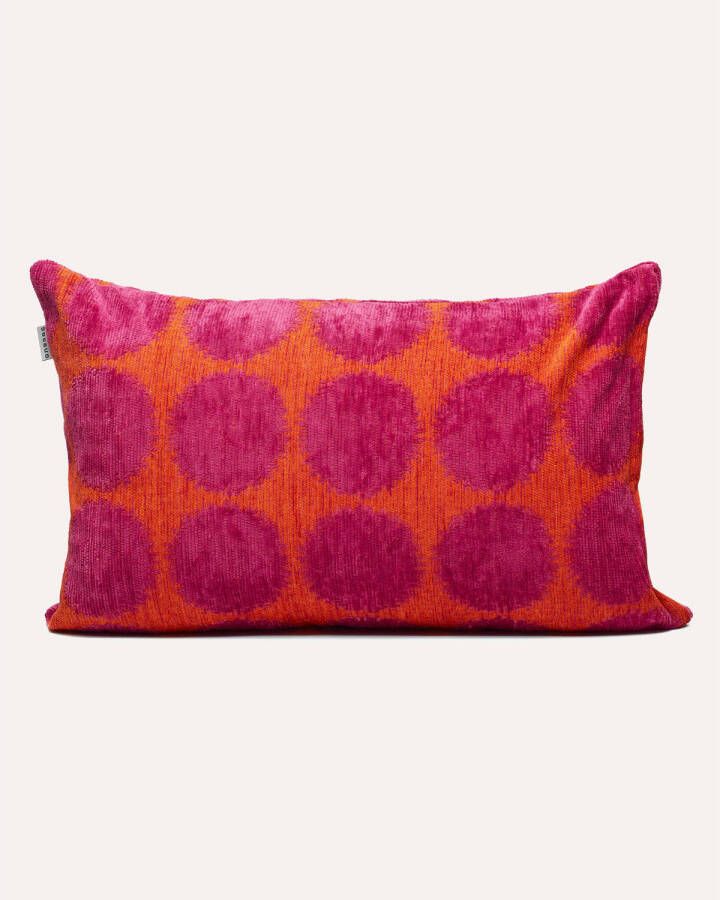 Dogguo Sierkussen DOT-CUSHION-ORANGE MAGENTA (60X40 cm)