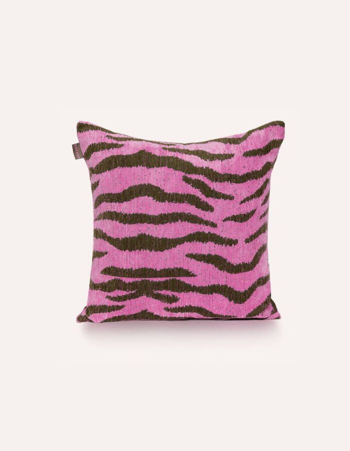 Dogguo sierkussen ZEBRA-CUSHION-PINK GREEN (50x50 cm)