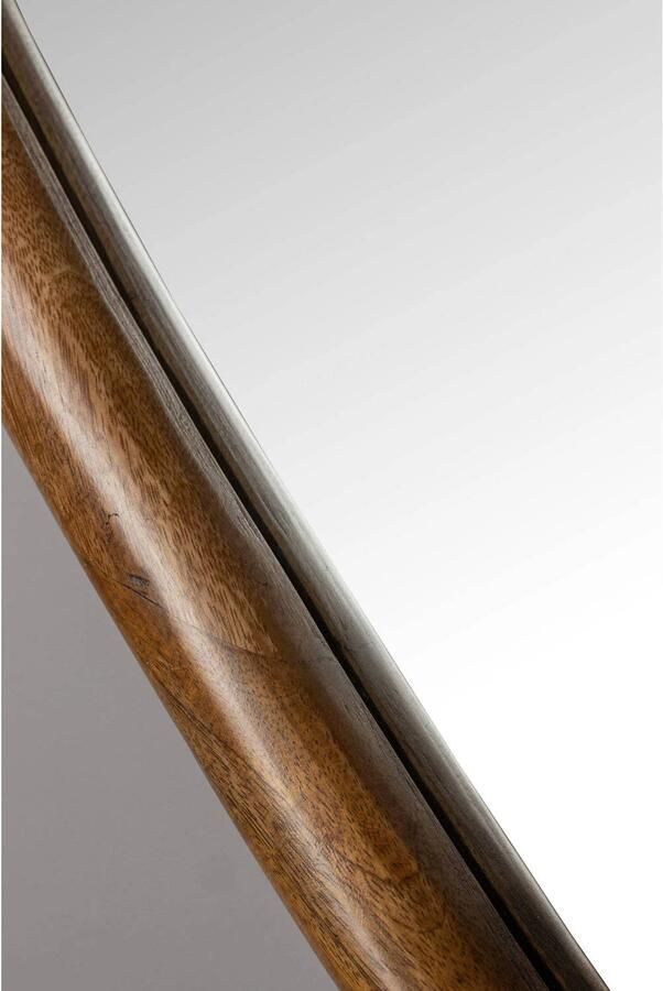 Dutchbone Ashley Spiegel Wandspiegel Organische vorm Walnoot Hout Bruin (73 x 100 x 5 cm) - Foto 3