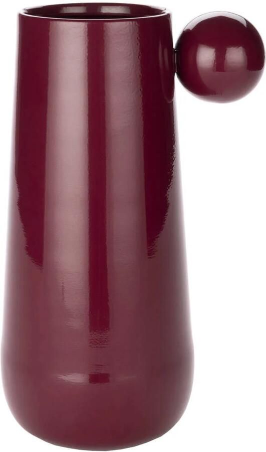 Dutchbone Dot vaas L Bordeaux Red