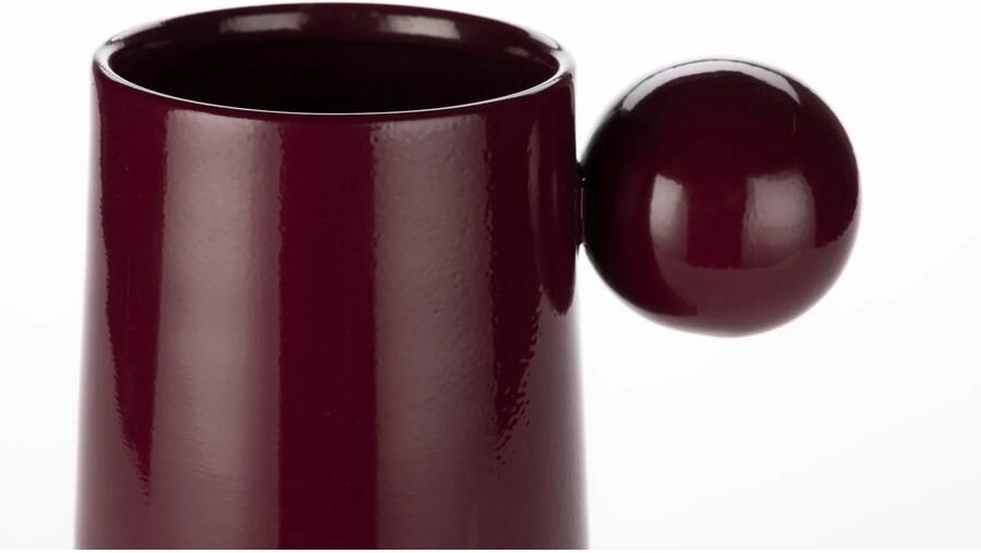 Dutchbone Dot vaas M Red Bordeaux - Foto 3