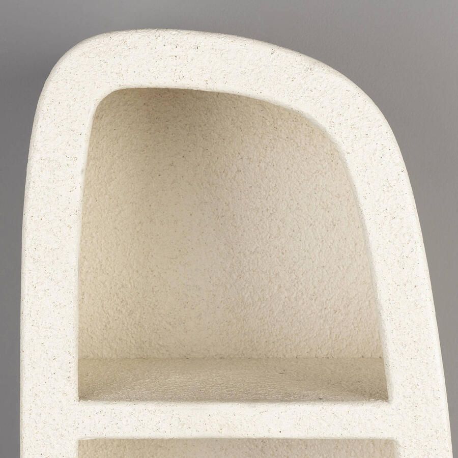 Dutchbone Veda Wandkast Gerecycled Marmer Beige 3 Planken