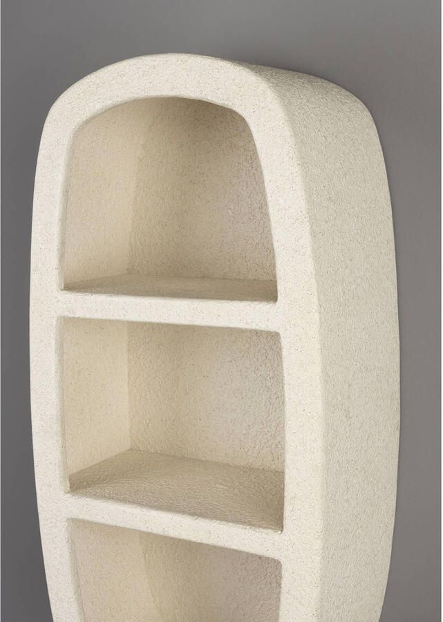 Dutchbone Veda Wandkast Gerecyled Marmer Beige 2 Planken - Foto 2