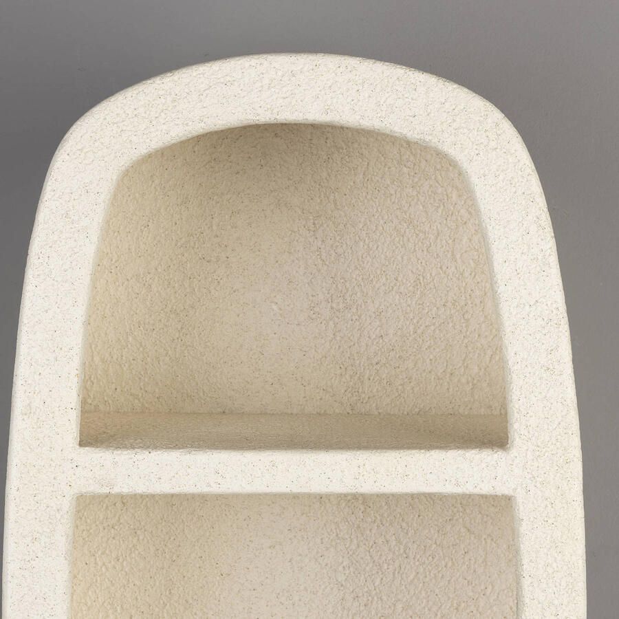 Dutchbone Veda Wandkast Gerecyled Marmer Beige 2 Planken