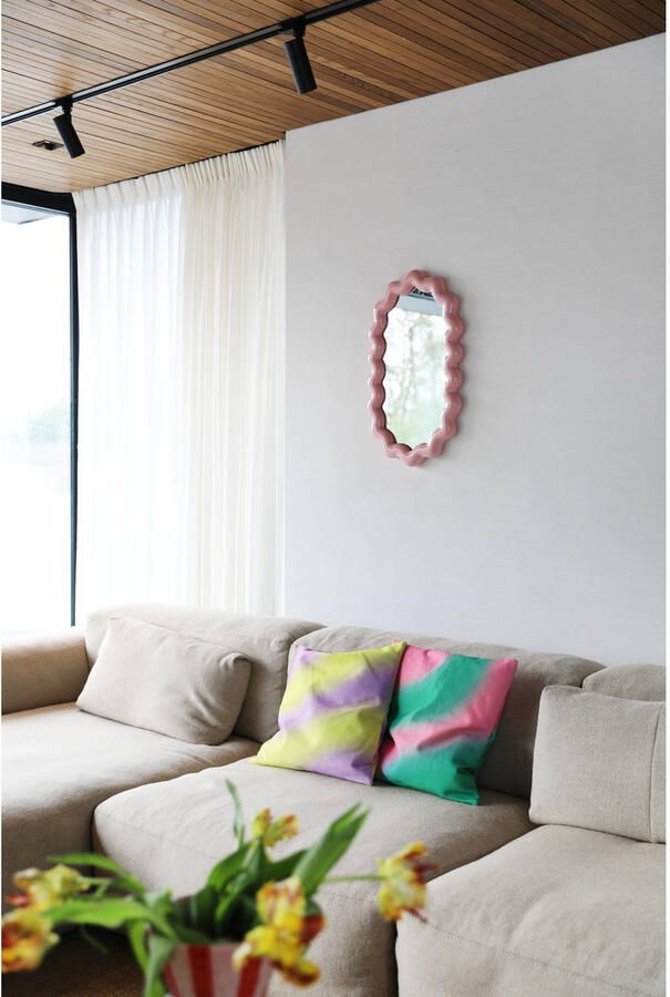 &k amsterdam &klevering Zigzag Spiegel H 53 cm Blush