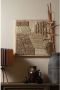 BePureHome Speck Wanddeco Jute|Katoen Multiekleur 1x60x60 - Thumbnail 2