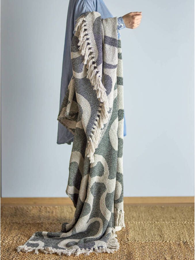 Bloomingville plaid Salobre (160x130 cm)