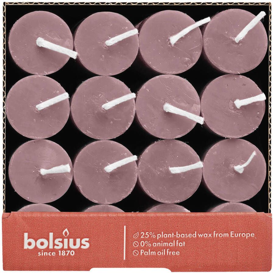 Bolsius dinerstompkaars Rustiek (Ø2 3x27 cm) (set van 16)