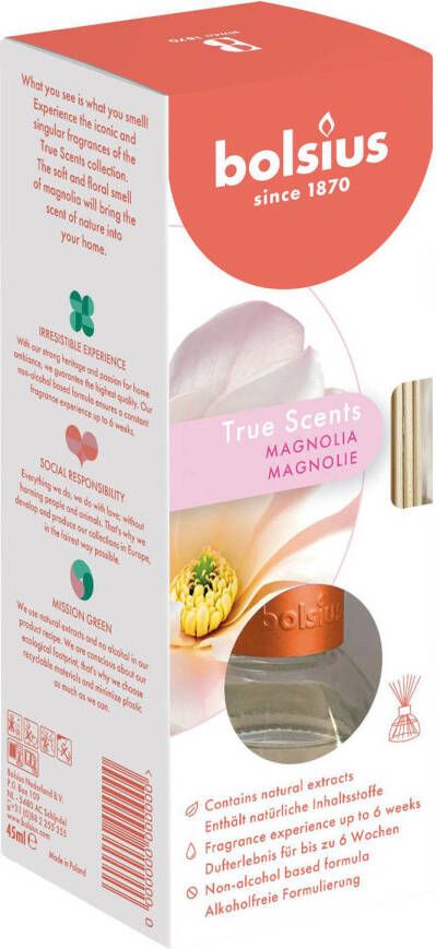 Bolsius geurstokjes True Scents Magnolia (45 ml)